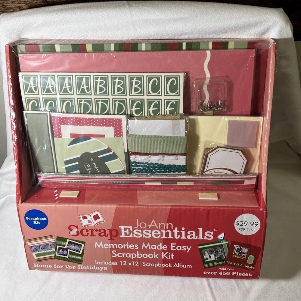 JoAnn Scrap Essentials Memories Made Easy Scrapbook Kit NEW SEALED 2004